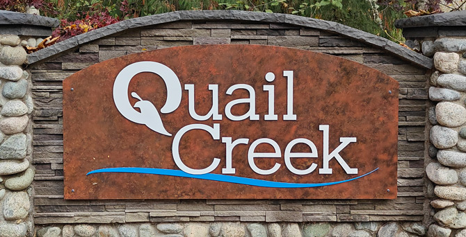 Quail Creek Sign